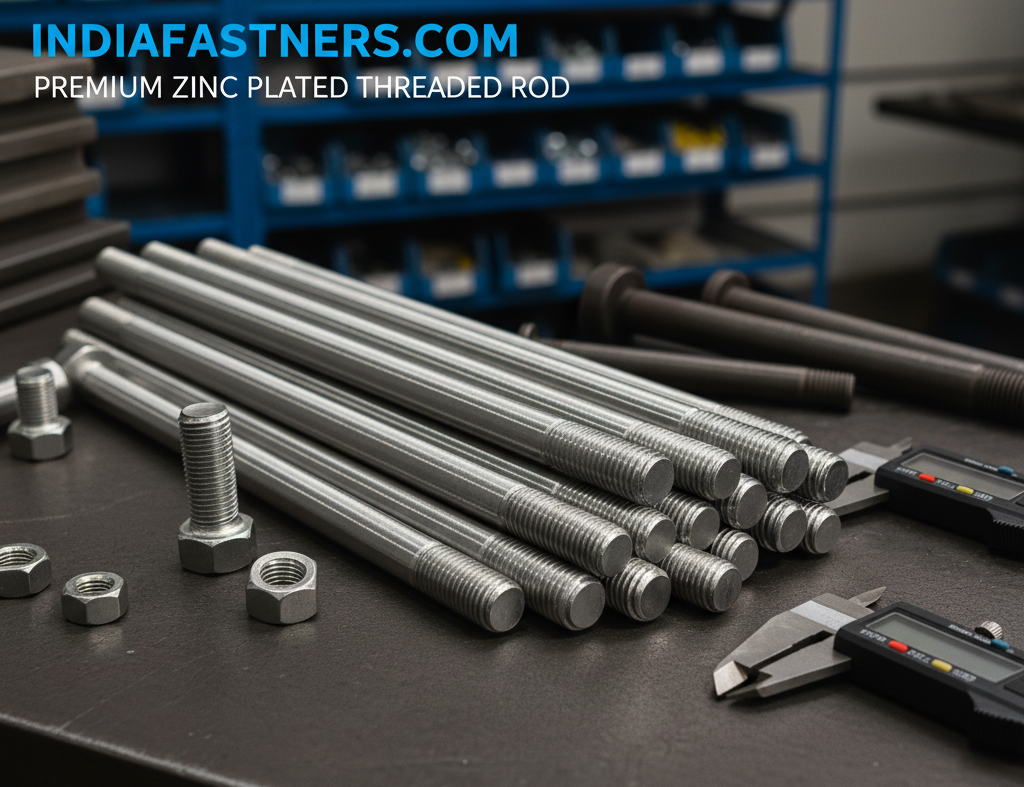 zinc plated threaded rods